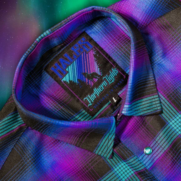 Hales Speed Shop Flannel Northern Lights Men's XL 🔥*Sold Out Everywhere*🔥 NWT - Picture 4 of 9